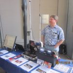 Bob KO6XX and his radios at the welcome table